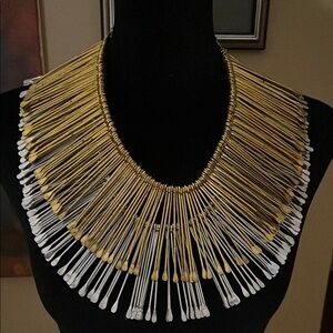 Elegant Gold and Silver Women's Necklace